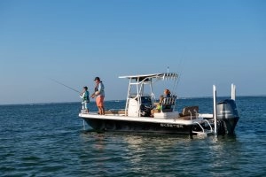 fishing off of boat